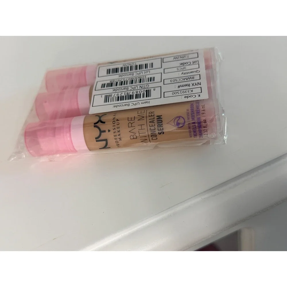 NYX Concealer Serum 3pk Vanilla 0.32oz Hydrating Medium Coverage NWT